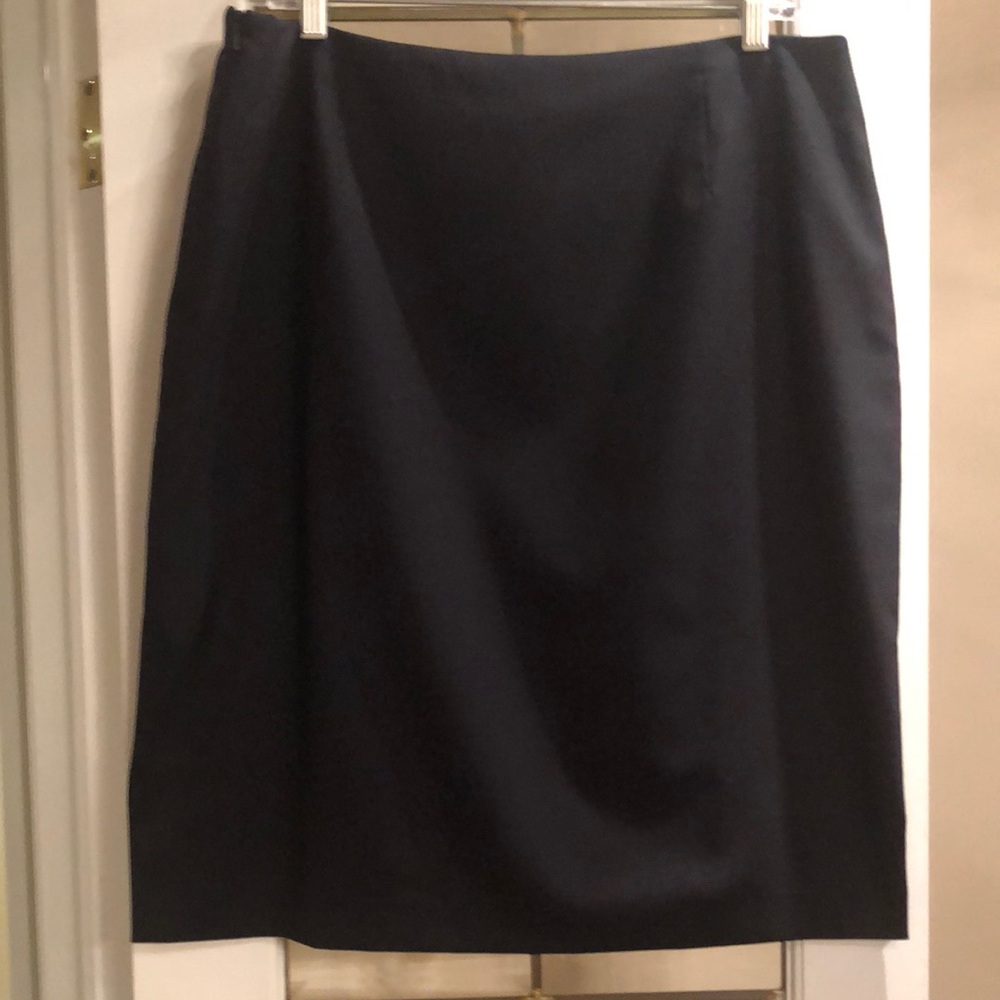 Brooks Brothers Navy Wool Skirt